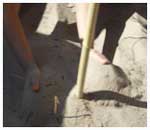scavare nella sabbia